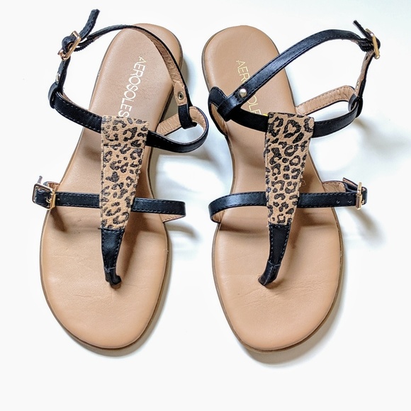 AEROSOLES Shoes - Aerosoles | Cheetah/Black Sandals | 7